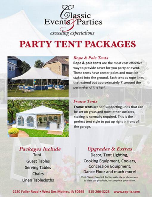 CEP Party Packages Cover