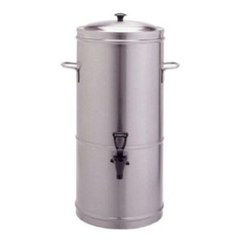 Stainless Steel Coffee Urns Brass Trim, Rental Wedding Reception Banquet