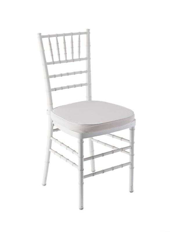 Chair, White Chiavari with Cushion – Allie's Party Equipment Rentals