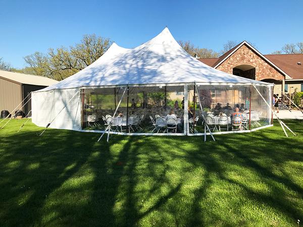 Sail Cloth Rope and Pole Tent